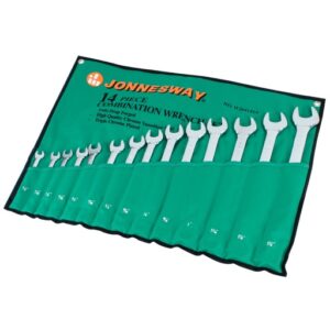 Набір ключів комбінованих (дюймові) Jonnesway 14шт (3/8"-1-1/4") W26414S