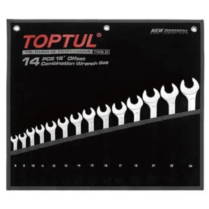 Набір ключів комбінованих 12-гранних Dynamic TOPTUL 14шт (8-24 мм) GPAQ1402