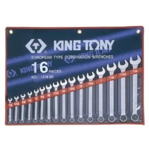 Набір ключів комбінованих (дюймові) King Tony 16шт (1/4"-1-1/4") 1216SR